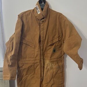 Men's Brown Work Jacket - Heavy-Duty Canvas Coat